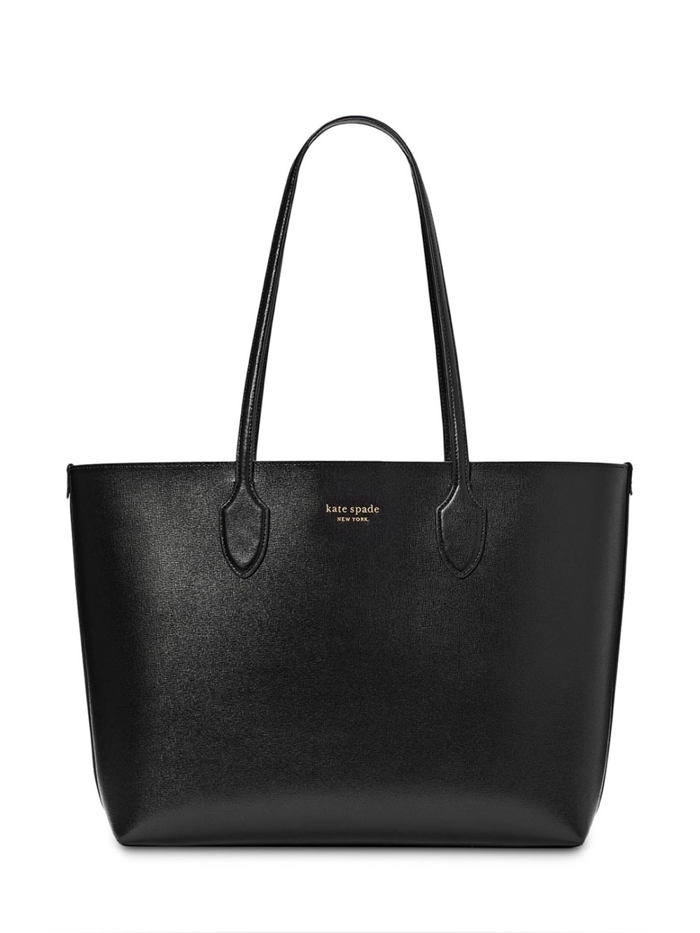 kate spade Black Bleecker Large Tote Bag with Gold Logo